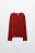 Лонгслив из хлопкового трикотажа - цвет красный - 8