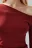 Лонгслив асимметричный на одно плечо - цвет бордовый - 6