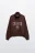Толстовка half zip из футера с принтом - цвет коричневый - 8