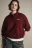 Свитшот-поло с надписью - цвет бордовый - 1