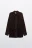 Рубашка oversize из вельвета - цвет коричневый - 9