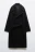 Пальто драповое ниже колена - цвет черный - 11