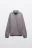 Толстовка half zip из футера - цвет серый - 8