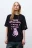 Футболка свободная с принтом - цвет черный - 3