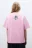 Футболка свободная с принтом - цвет розовый - 5