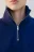 Толстовка half zip утепленная - цвет синий - 5