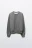 Свитшот утепленный с люрексом - цвет серый - 7