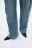 Джинсы baggy fit со складками и стразами - цвет голубой - 8