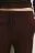 Брюки straight fit вязаные - цвет коричневый - 5