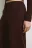 Брюки straight fit вязаные - цвет коричневый - 6