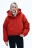 Куртка короткая с капюшоном - цвет красный - 2