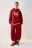 Худи oversize спортивная с принтом - цвет красный - 5