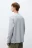 Лонгслив из фактурного трикотажа - цвет серый - 3