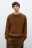 Джемпер вязаный с вареным эффектом - цвет коричневый - 3