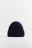 Шапка-бини шерстяная с утеплением - цвет синий - 3