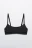 Бюстгальтер-топ на тонких бретелях - цвет черный - 5