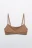 Бюстгальтер-топ на тонких бретелях - цвет коричневый - 5