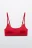 Бюстгальтер-топ бесшовный ажурный - цвет красный - 1