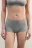 Трусы-боксеры хлопковые с бантиком - цвет серый - 2