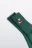 Носки махровые с новогодней вышивкой - цвет зеленый - 3