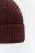 Шапка-бини вязаная в рубчик - цвет коричневый - 2