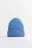 Шапка-бини вязаная в рубчик - цвет голубой - 1