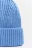 Шапка-бини вязаная в рубчик - цвет голубой - 2