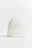 Шапка-бини трикотажная в рубчик - цвет молочный - 1