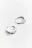 Серьги-кольца объемные - цвет серый - 2