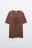 Футболка оверсайз с принтом - цвет коричневый - 10