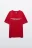 Футболка оверсайз с принтом - цвет красный - 9