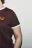 Футболка хлопковая с принтом - цвет коричневый - 6