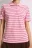 Футболка-поло хлопковая в полоску - цвет розовый - 5