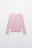 Лонгслив облегающий в рубчик - цвет розовый - 1