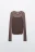 Лонгслив с имитацией майки - цвет коричневый - 7