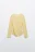 Лонгслив приталенный со сборками - цвет желтый - 1