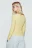 Лонгслив приталенный со сборками - цвет желтый - 4
