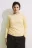 Лонгслив приталенный со сборками - цвет желтый - 3