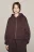 Худи-зипка с капюшоном из футера - цвет коричневый - 2