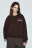 Свитшот оверсайз из футера с принтом - цвет коричневый - 3