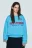 Свитшот оверсайз из футера с принтом - цвет синий - 2