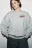 Свитшот оверсайз из футера с принтом - цвет серый - 5