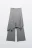 Брюки клеш с юбкой - цвет серый - 1
