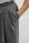 Брюки wide leg костюмные на завязках больших размеров - цвет серый - 6