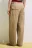 Брюки barrel fit из хлопка - цвет бежевый - 4