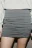 Юбка-шорты мини костюмная с оборками - цвет серый - 5