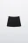 Юбка-шорты мини с высокой посадкой - цвет черный - 7