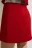 Юбка-шорты мини с высокой посадкой - цвет красный - 6