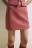 Юбка-шорты мини с высокой посадкой - цвет розовый - 5