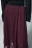 Юбка-трапеция миди асимметричная - цвет бордовый - 6